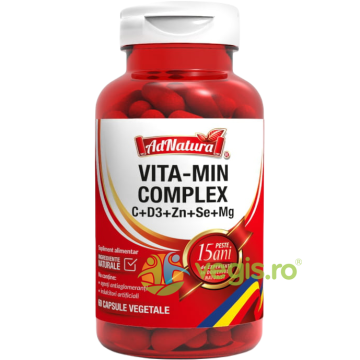 Vita-Min Complex C+D3+Zn+Se+Mg 60cps