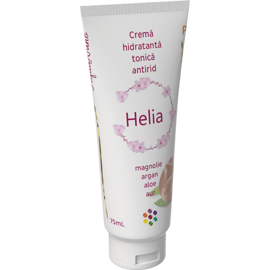 Crema Hidratanta Tonica Antirid cu Extract de Magnolie, Argan, Aloe, Aur si Argint Helia 75ml