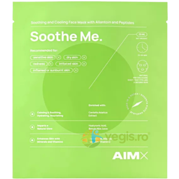 Masca cu Peptide, Glutation si Acid Hialuronic Soothe Me 25ml