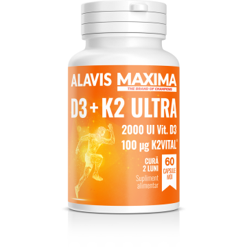 Vitamina D3+K2 Ultra 60cps moi