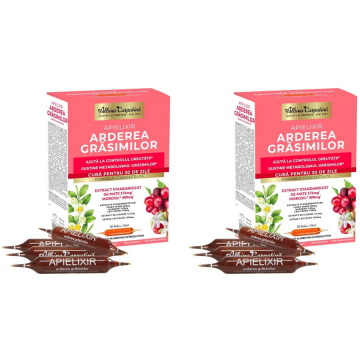 Pachet Apielixir Arderea Grasimilor 30 fiole + 30 fiole