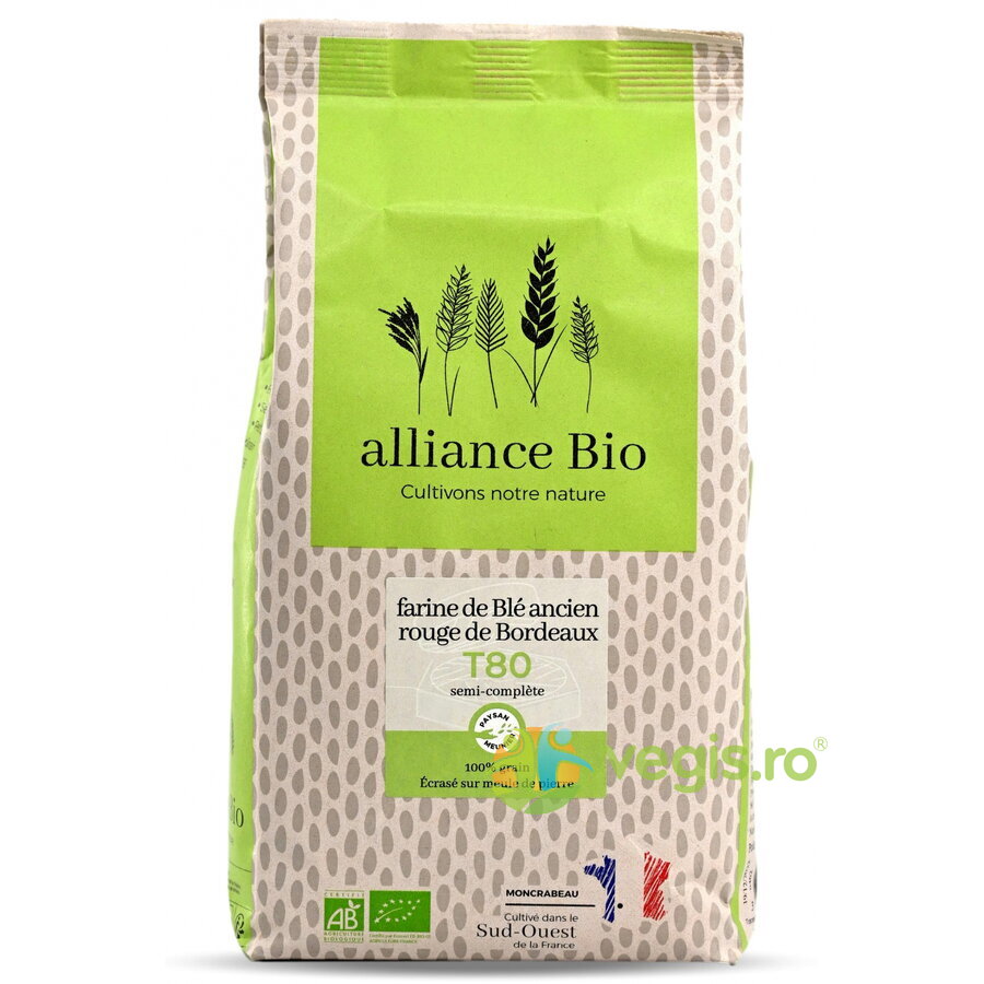 Faina de Grau Antic T80 Selectie Rouge de Bordeaux Ecologica/Bio 1kg