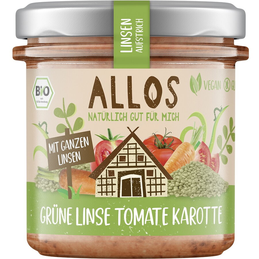 Crema tartinabila din linte verde, tomate si morcovi, fara gluten