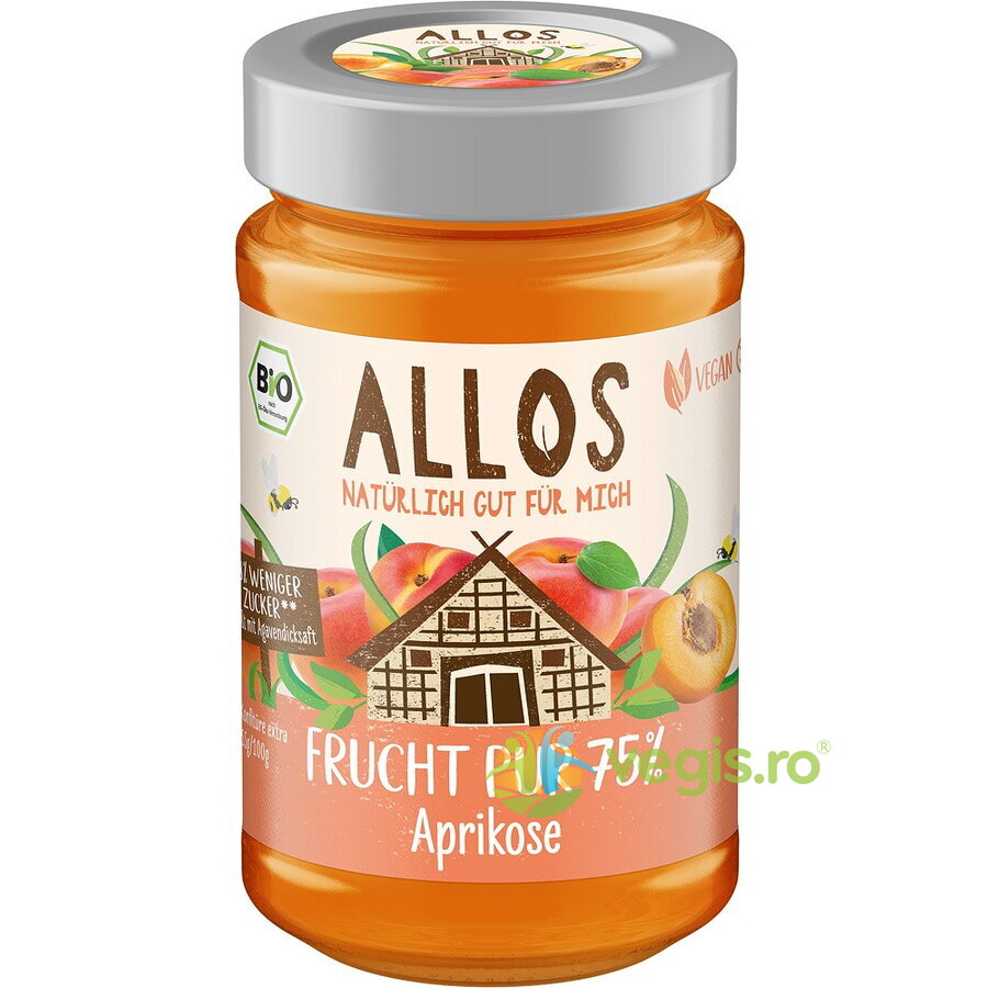 Dulceata de Caise cu Sirop de Agave Ecologica/Bio 250g
