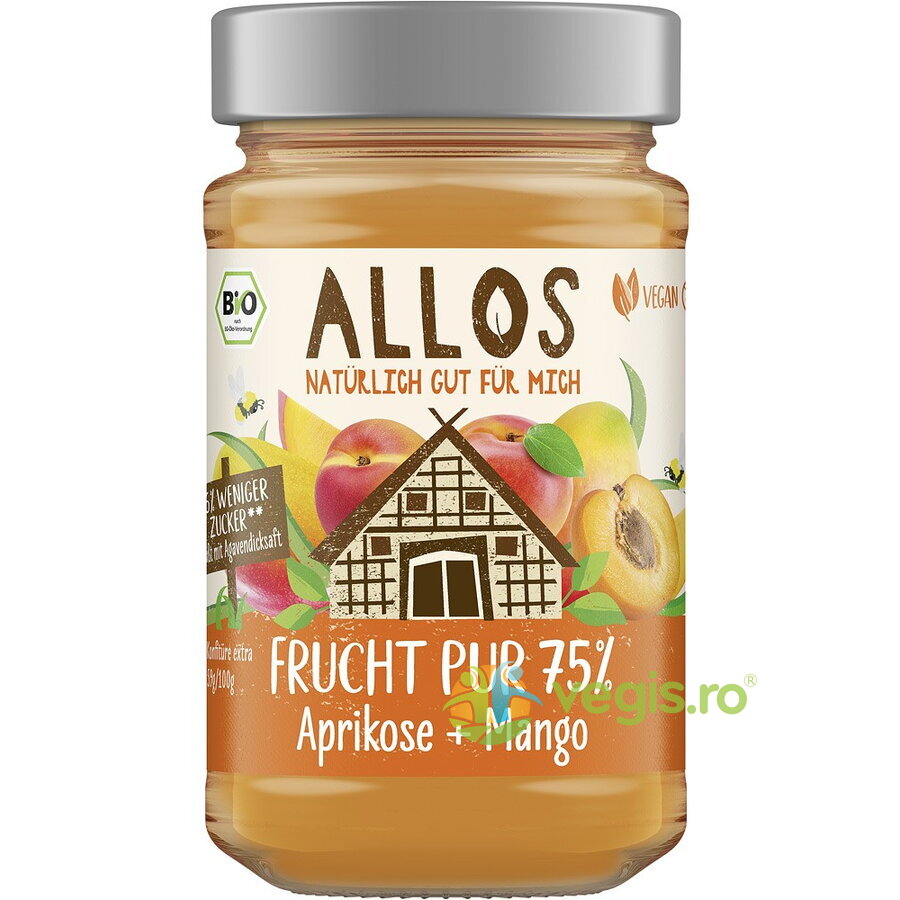 Dulceata de Caise si Mango cu Sirop de Agave Ecologica/Bio 250g