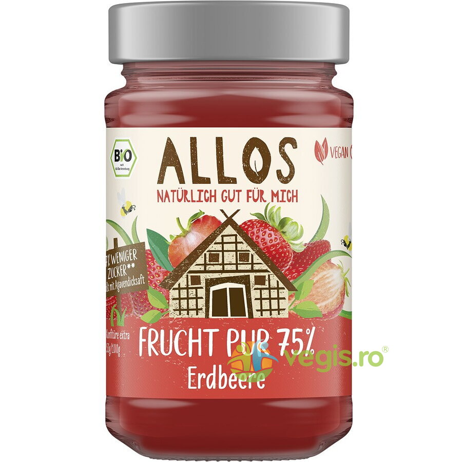 Dulceata de Capsuni cu Sirop de Agave Ecologica/Bio 250g
