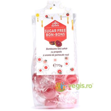 Bomboane cu Propolis si Aroma de Portocale Rosii fara Zahar Adaugat 70g