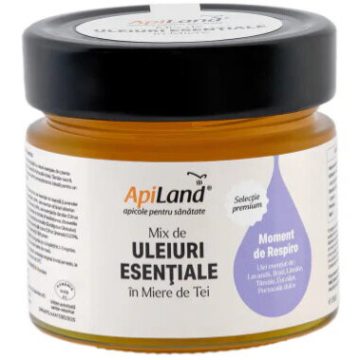 Mix de Uleiuri Esentiale in Miere de Tei - Moment de Respiro 250g
