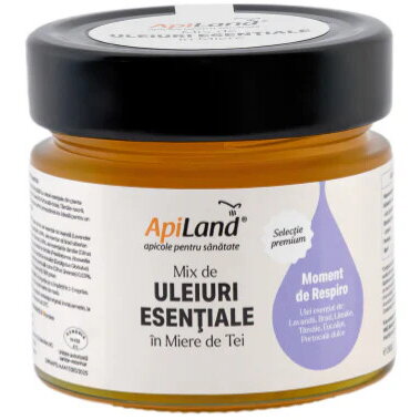 Mix de Uleiuri Esentiale in Miere de Tei - Moment de Respiro 250g