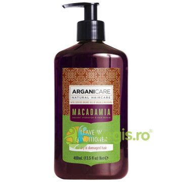 Balsam fara Clatire Ultra-Hidratant pentru Par Uscat si Deteriorat cu Ulei de Macadamia 400ml