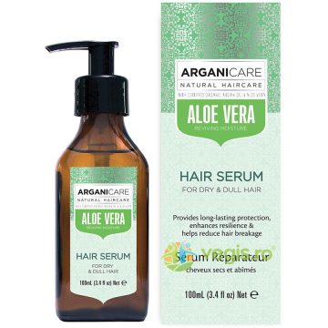 Ser Hidratant pentru Par Uscat si Lipsit de Stralucire cu Aloe Vera 100ml