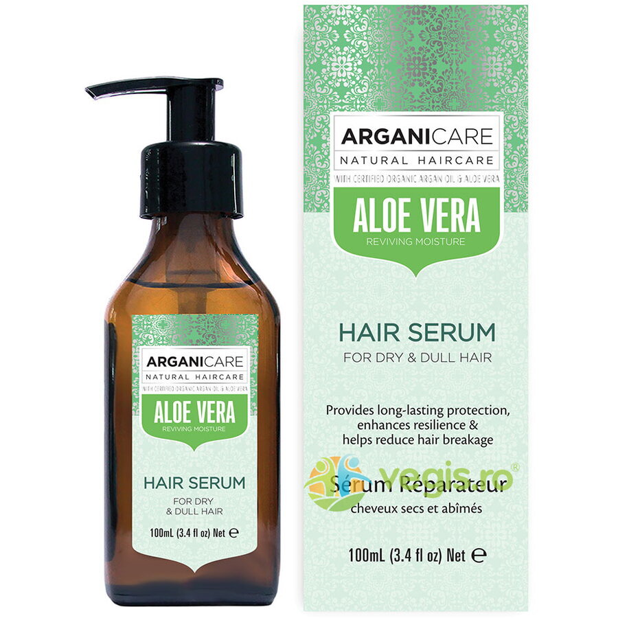 Ser Hidratant pentru Par Uscat si Lipsit de Stralucire cu Aloe Vera 100ml