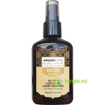 Spray Reparator fara Clatire pentru Par 10 in 1 cu Ulei de Ricin 150ml