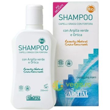 Sampon Anti Matreata pentru Par Gras cu Argila Verde si Urzica Bio 250ml