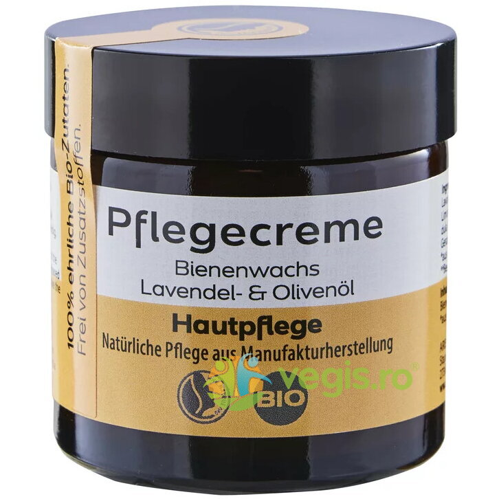 Crema Hidratanta Bio cu Ceara de Albine, Lavanda si Ulei de Masline 50g