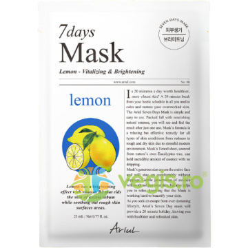 Masca cu Lamaie si Vitamina C pentru Luminozitatea Tenului 7Days Plus 23ml