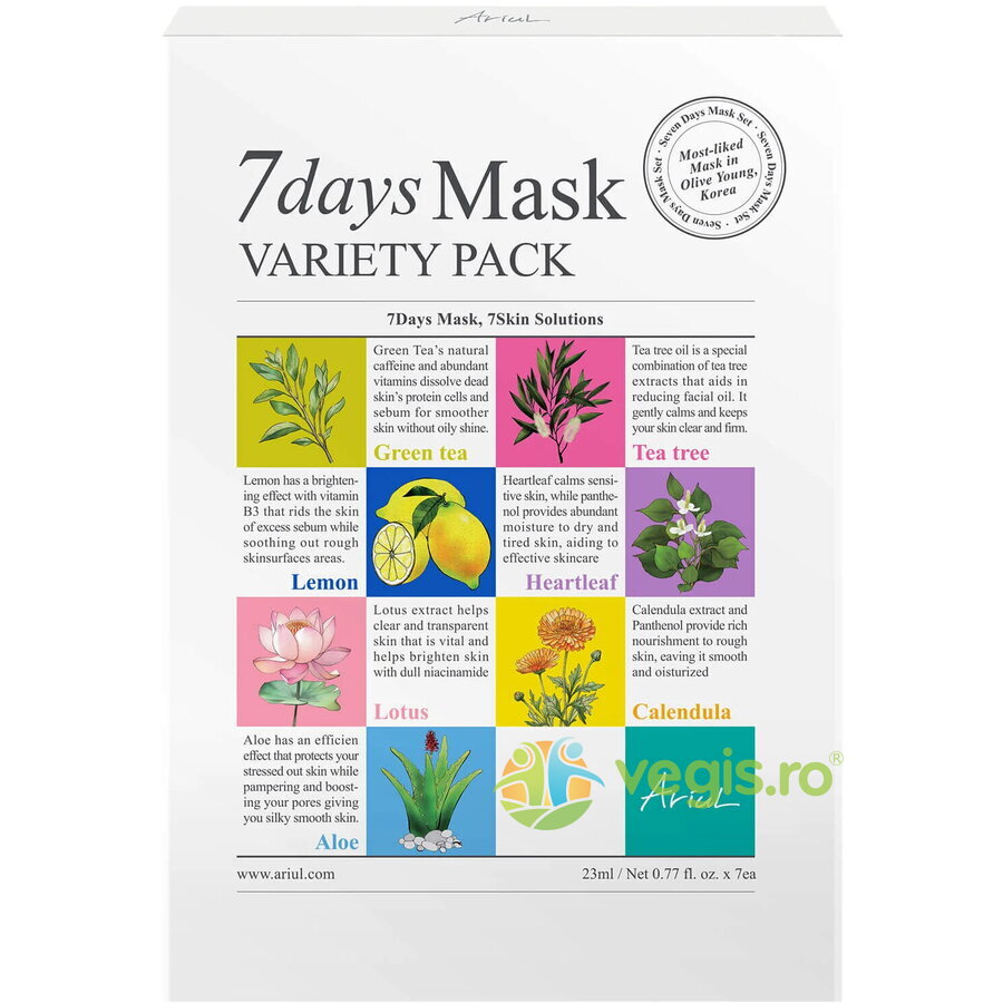 Set 7 Masti Ariul 7Days Mask Variety Pack