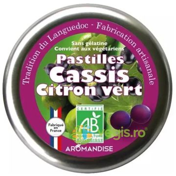 Bomboane Artizanale cu Lime si Coacaze Negre Ecologice/Bio 45g