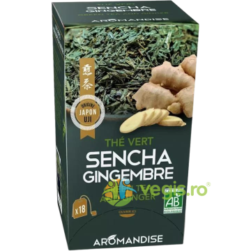 Ceai Verde Sencha cu Ghimbir Ecologic/Bio 18dz