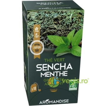 Ceai Verde Sencha cu Menta Ecologic/Bio 18dz