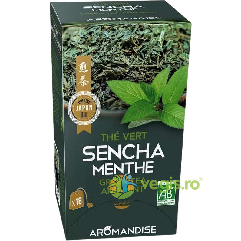 Ceai Verde Sencha cu Menta Ecologic/Bio 18dz