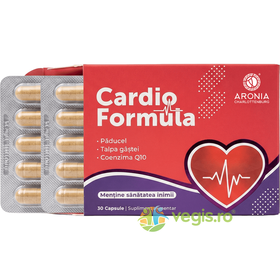 Cardio Formula cu Paducel, Talpa-Gastei si Coenzima Q10 30cps