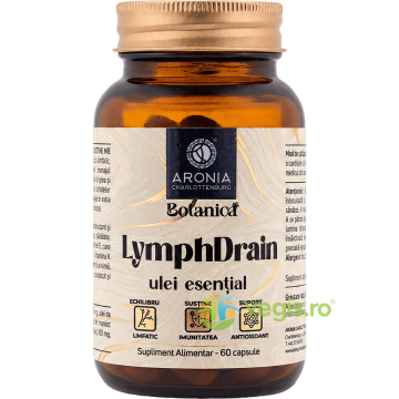 Lymph Drain Capsule cu 6 Uleiuri Esentiale pentru Retentia de Apa 60cps