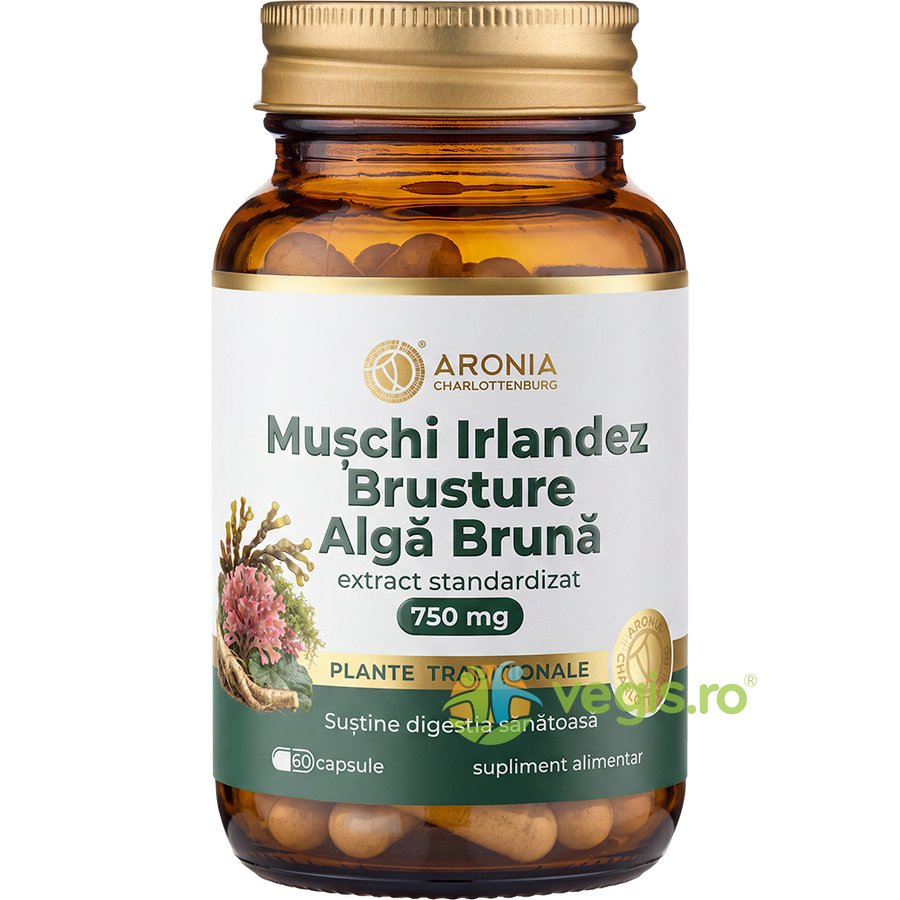 Muschi Irlandez + Brusture + Alga Bruna 750mg 60cps