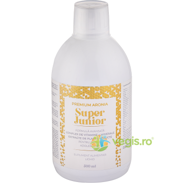 Aronia Super Junior Formula Avansata pentru Cresterea si Dezvoltarea Sanatoasa a Juniorilor 500ml