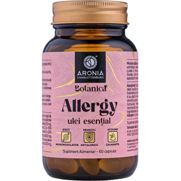 Allergy - Capsule cu 6 Uleiuri Esentiale pentru Diminuarea Simptomelor Alergiilor si o Respiratie Usoara 60cps