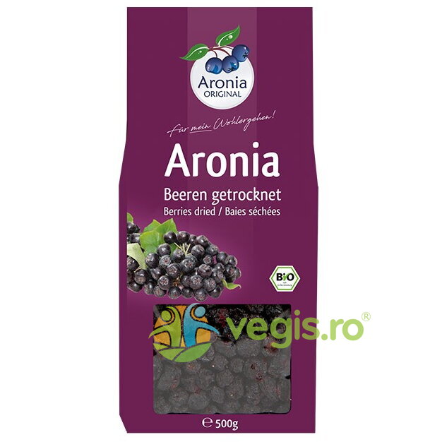 Fructe de Aronia Uscate Ecologice/Bio 500g