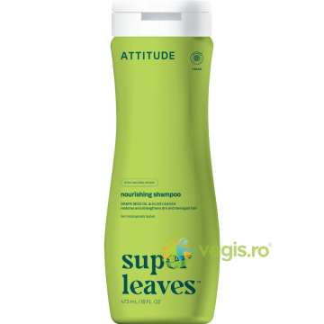 Sampon pentru Hranire si Intarire cu Ulei din Seminte de Struguri Super Leaves 473ml