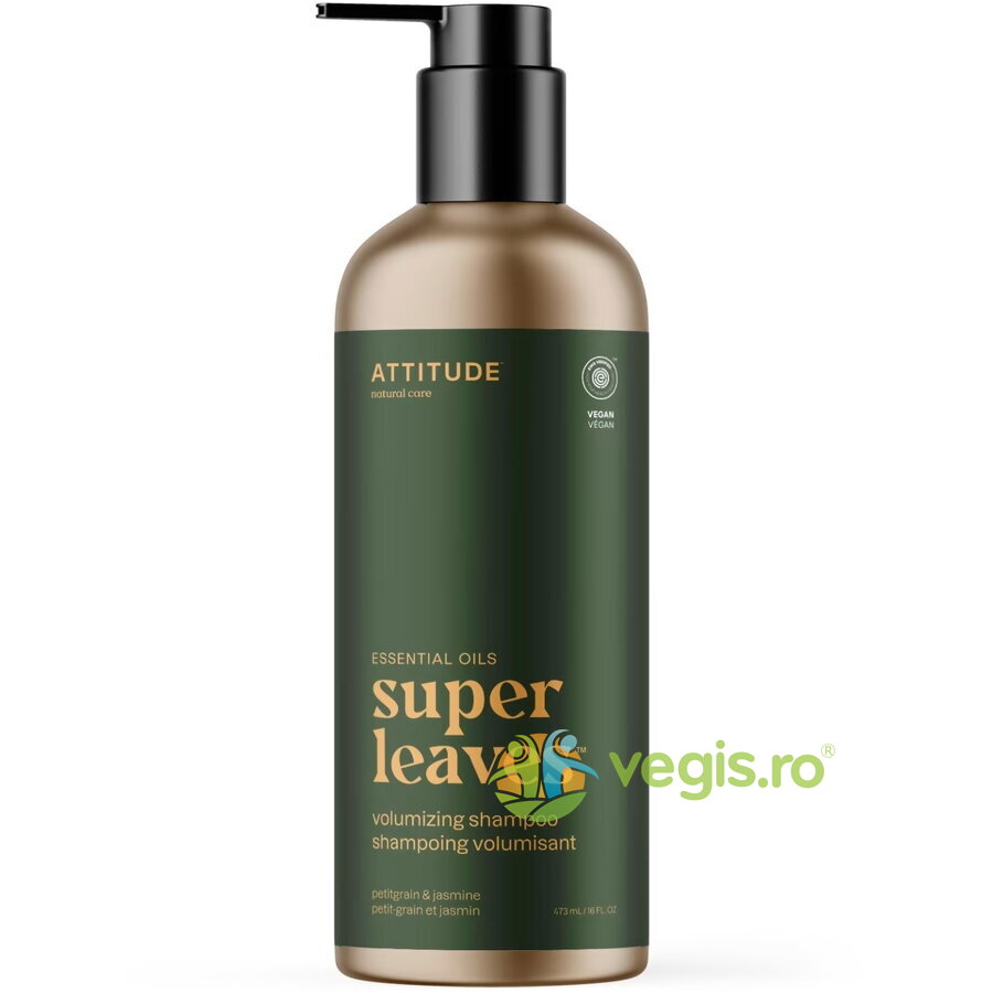 Sampon pentru Volum cu Petitgrain si Iasomie Super Leaves 473ml