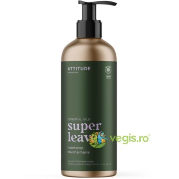 Sapun de Maini cu Menta si Portocala Dulce Super Leaves 473ml