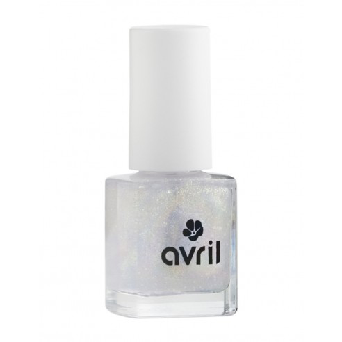 Lac de Unghii Top Coat cu Sclipici Auriu 7ml
