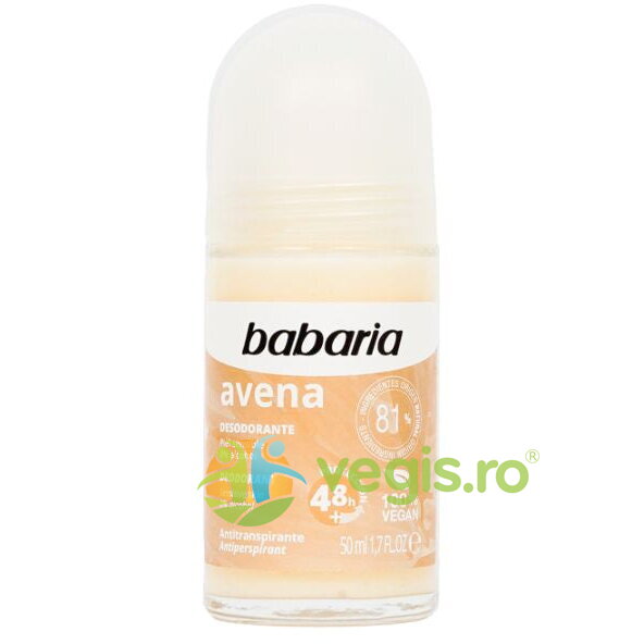Deodorant Roll-On pentru Piele Sensibila fara Alcool Avena 50ml