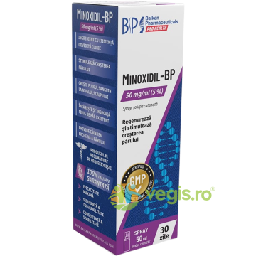 Minoxidil BP Solutie 5% Spray 50ml