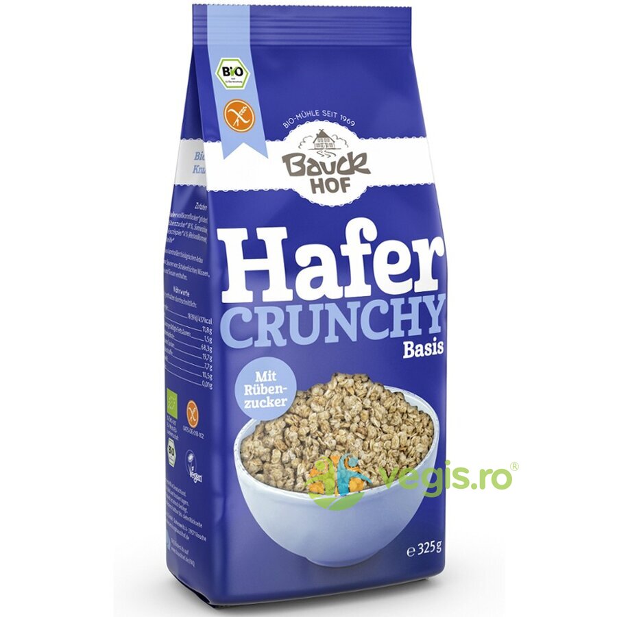 Musli de Baza cu Ovaz Crocant fara Gluten Ecologic/Bio 325g