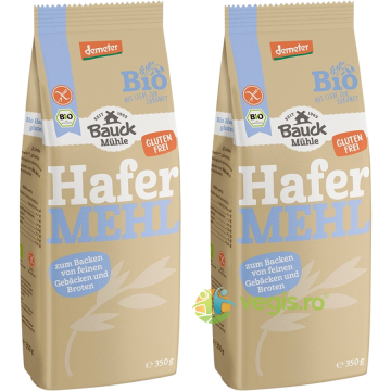 Pachet Faina de Ovaz fara Gluten Ecologica/Bio 350g+350g