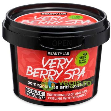 Exfoliant cu Vitamina C pentru Fata si Buze Very Berry Spa 120g