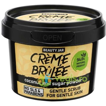 Scrub Facial pentru Ten Sensibil cu Cocos si Pudra de Zahar Creme Brulee 120g