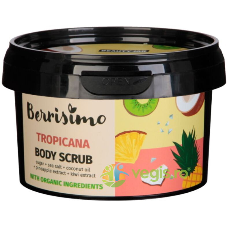 Scrub pentru Corp cu Ulei de Cocos, Extract de Ananas si Kiwi Tropicana 350g