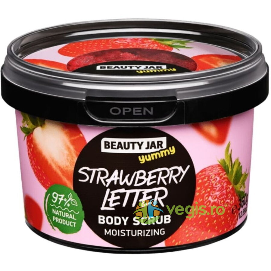 Scrub pentru Corp Hidratant Yummy Strawberry Letter 360g