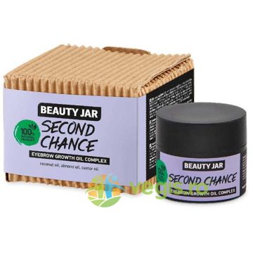 Ulei pentru Cresterea Sprancenelor cu Ulei de Ricin si Cocos Second Chance 15ml