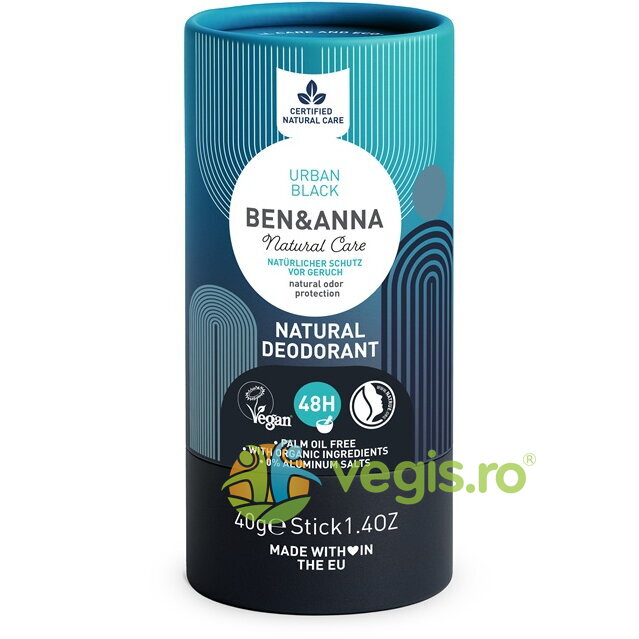 Deodorant Natural Urban Black 40g