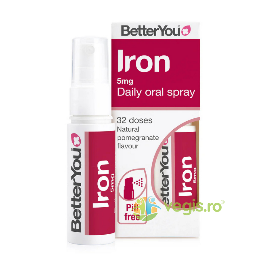 Iron (Fier) Spray Oral pentru Adulti si Copii 5mg 25ml