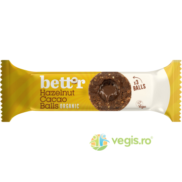 Bilute cu Umplutura de Cacao si Alune de Padure Ecologice/Bio 3x15g