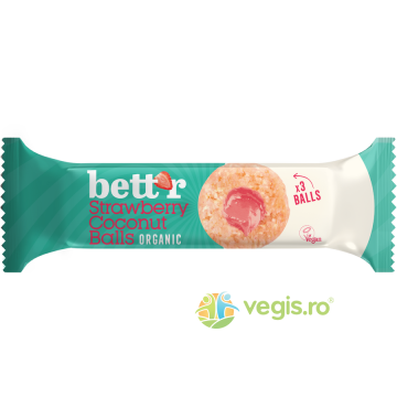 Bilute cu Umplutura de Capsuni si Cocos Ecologice/Bio 3x15g