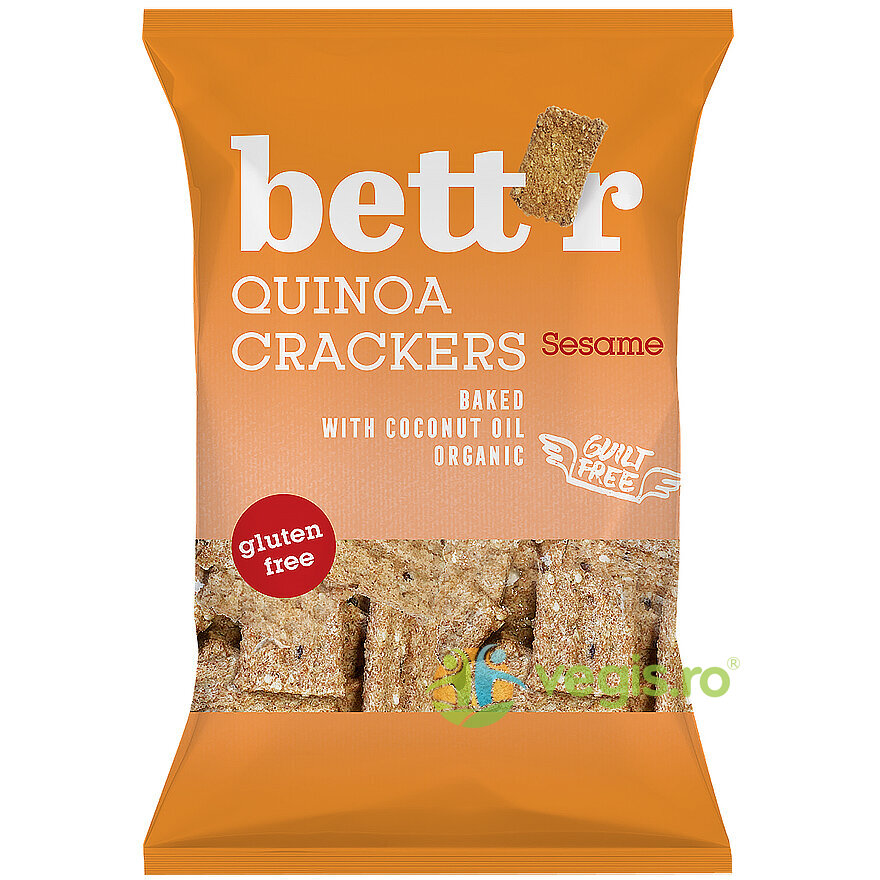 Crackers cu Quinoa si Susan fara Gluten Ecologici/Bio 100g