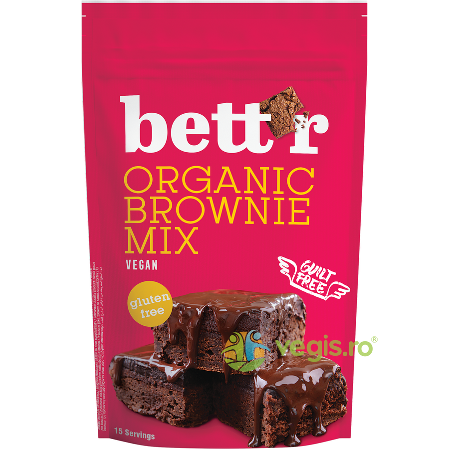 Mix pentru Prajitura Brownie fara Gluten Ecologic/Bio 400g